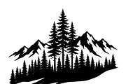 Majestic Pine Trees SVG, a Finance Illustration by Amazin_art (Thumbnail 18 of 32)