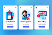 3D Staffing and Employment Icon Set, a Characters & Person 3D Model by Flat Icons (Thumbnail 6 of 8)