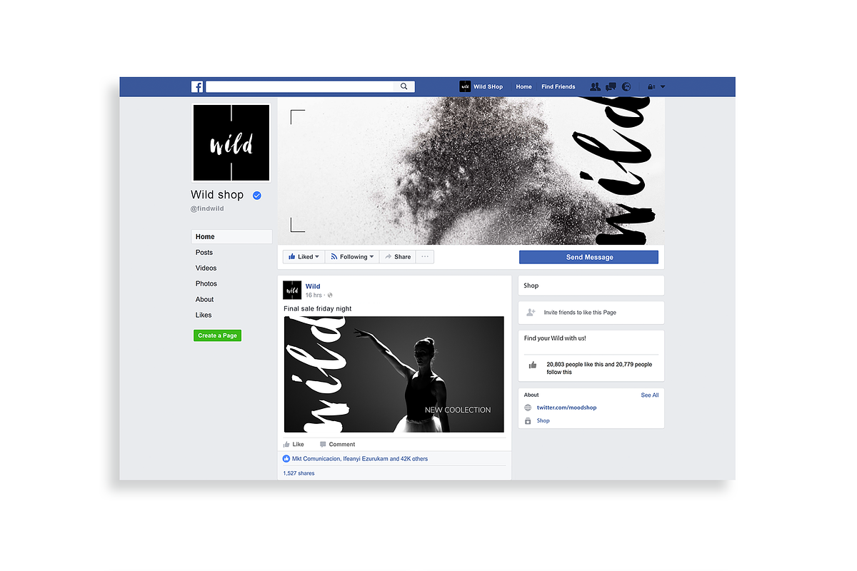 Black & White Facebook Ad Templates, a Social Media Template by Wild Ones (Photo 5 of 9)