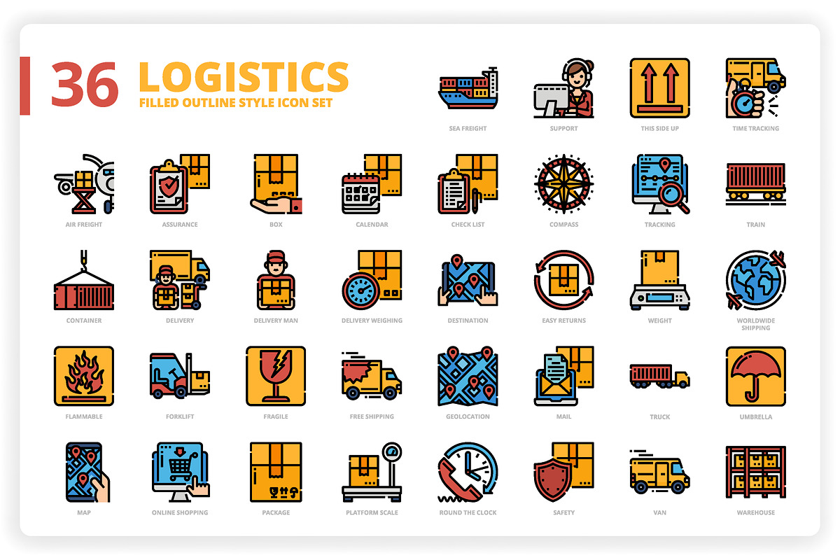 3,600 Icons x3 Styles, an Outline Icon by monkik (Photo 195 of 299)