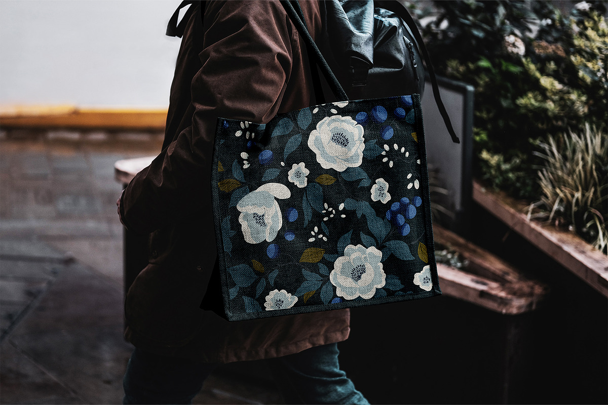 Blueberry Garden Elegant Pattern, a Pattern Graphic by Mariia Kovalchuk (Photo 10 of 12)