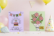 Birthday Card Set, an Invitation Template by Bekeen.co (Thumbnail 3 of 4)