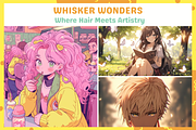 Outline Hair Brushes for Procreate, a Brush Add-On by nikiartcorner (Thumbnail 6 of 9)