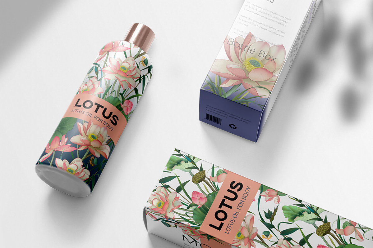 Lotus patterns and illustrations, a Pattern Graphic by Annet lovart (Photo 16 of 17)