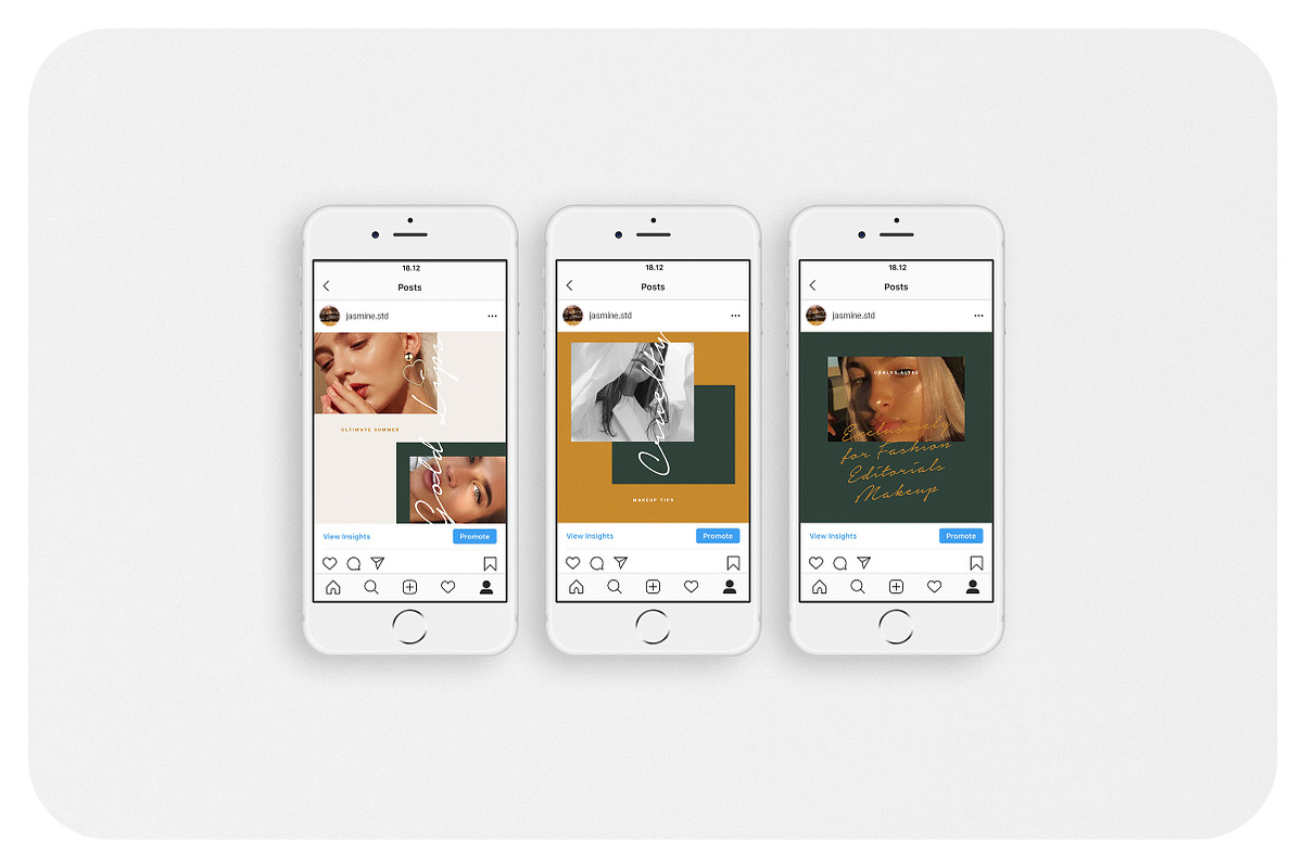 JASMINE Instagram Feed, a Social Media Template by Aprilea (Photo 3 of 7)