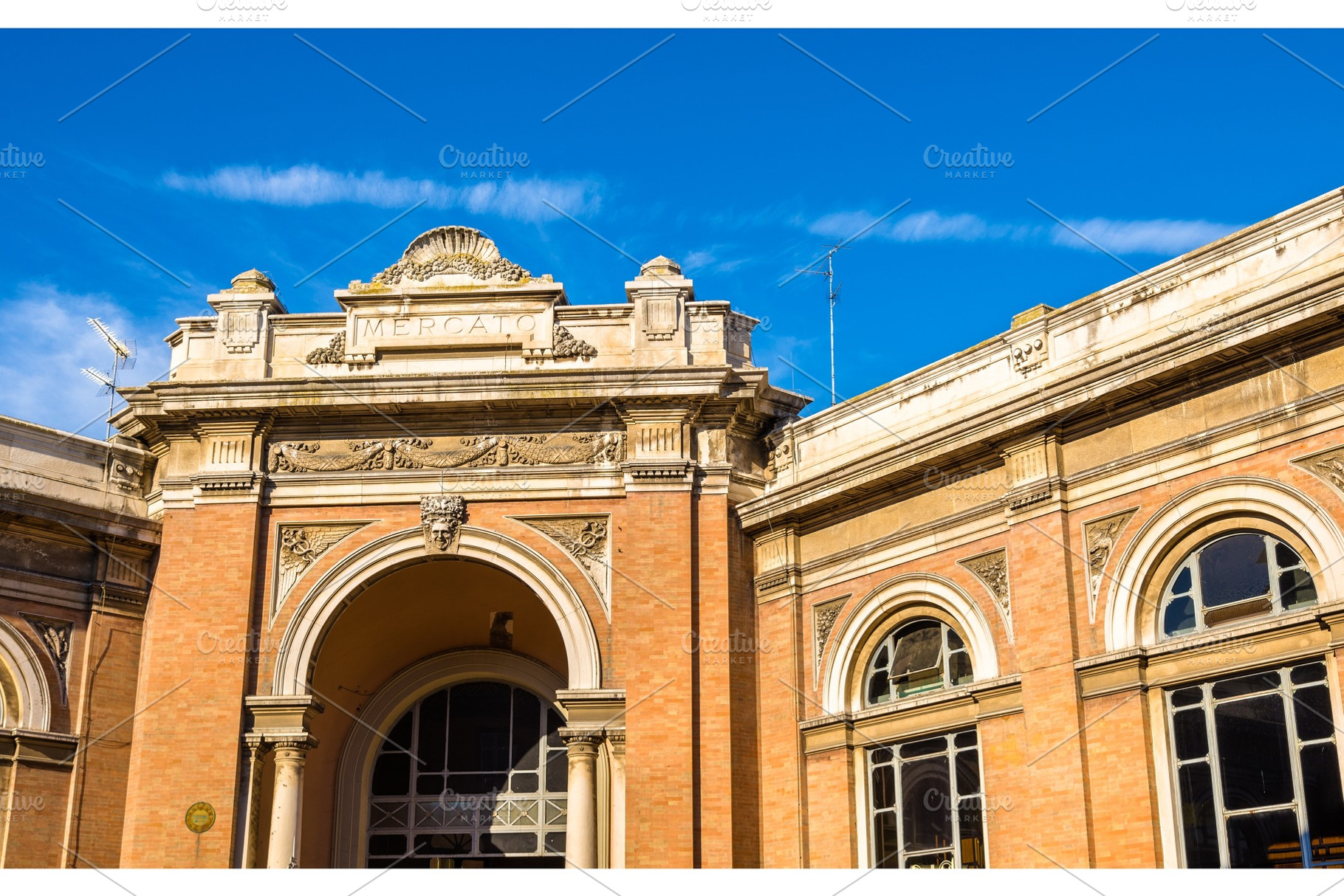 Mercato coperto a market in ravenna italy featuring italy, ravenna, and, an Architecture Photo by Leonid Andronov