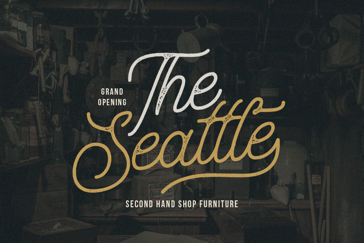 Aurelig Vintage Script (3 Fonts) preview 3