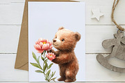 Summer Peony Flower Animals Clipart, an Illustration by Designworld (Thumbnail 5 of 8)