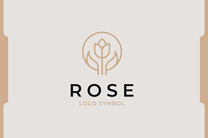 Beauty Rose Line Logo Design, a Branding & Logo Template by Agung_cs