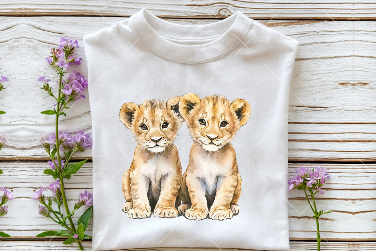 Watercolor Cute Safari Clipart, an Illustration by OK Design (Photo 2 of 6)