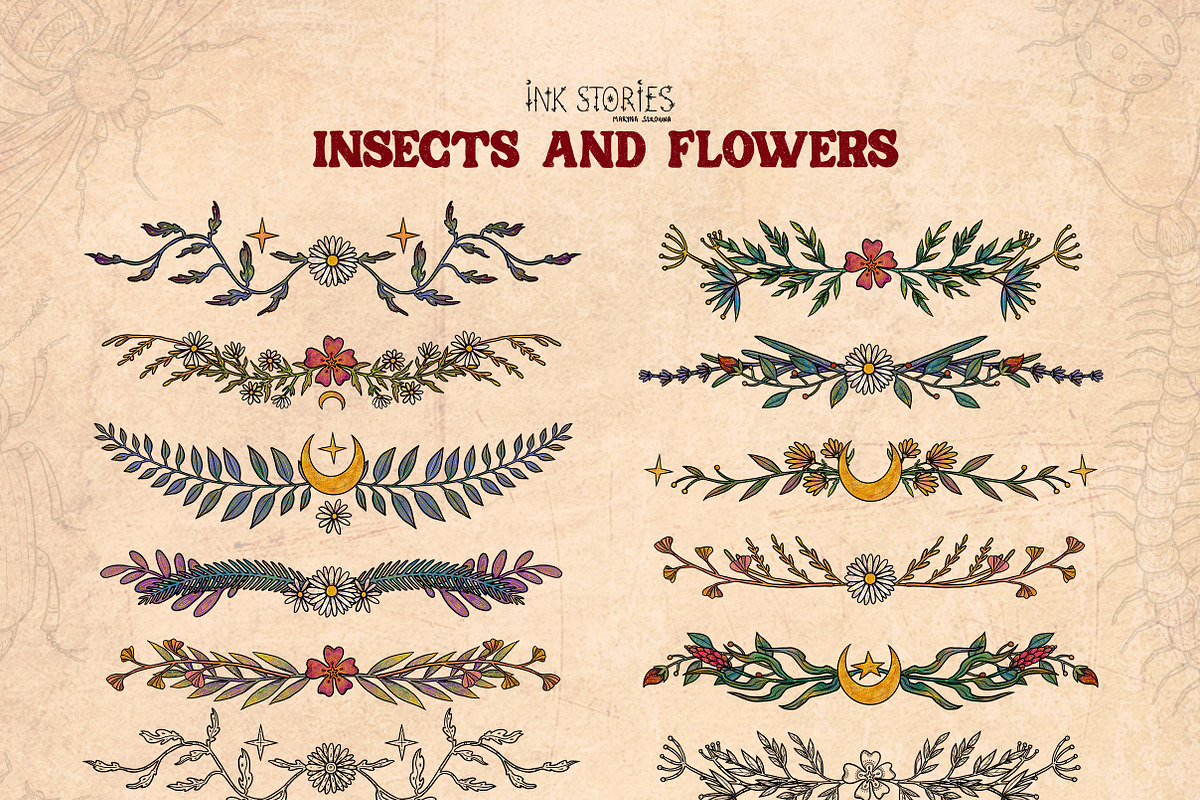 Insects and Flowers, an Animal Illustration by Ink Stories (Photo 13 of 15)