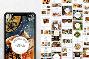 Food Social Bundle Canva