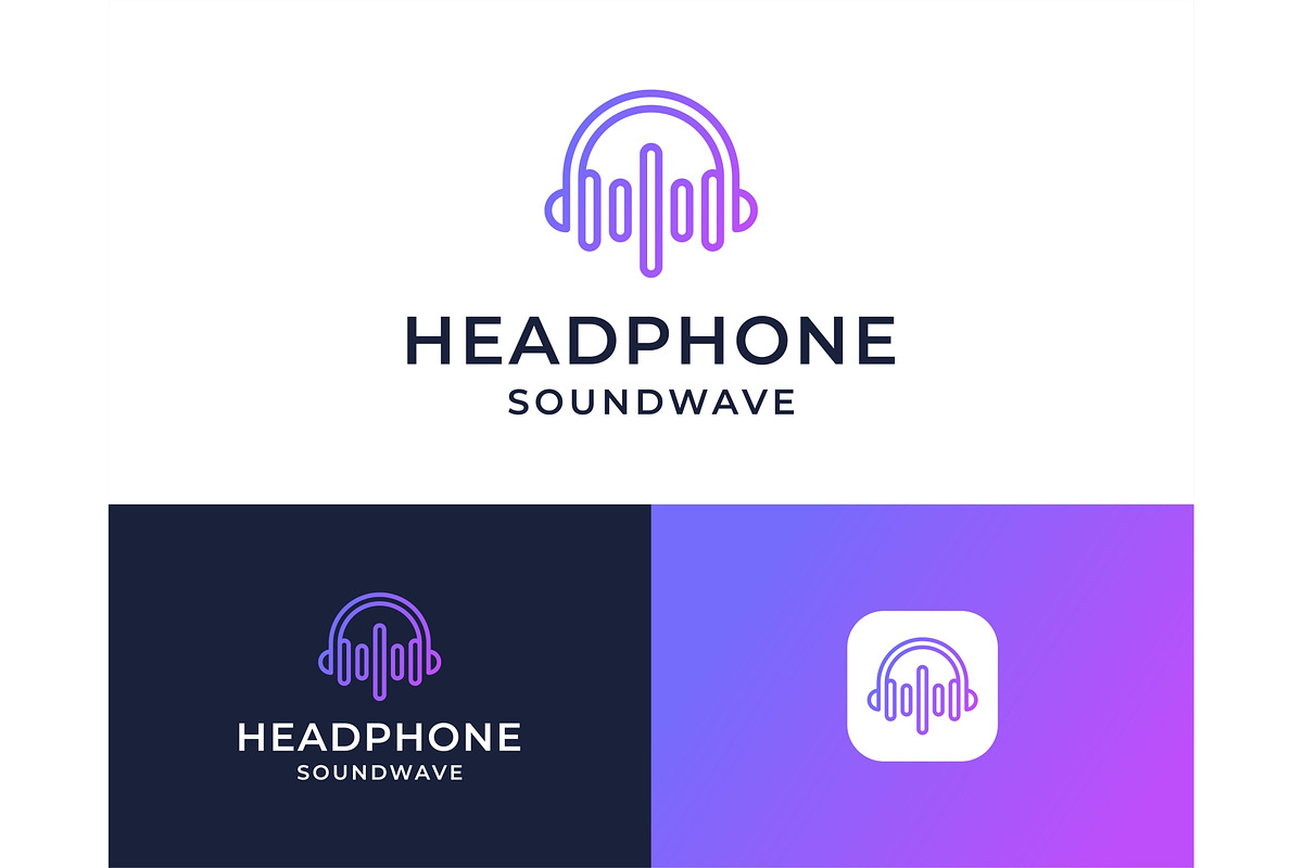 Headphone Sound Audio Music Logo, a Branding & Logo Template by ika trisiana (Photo 1 of 2)