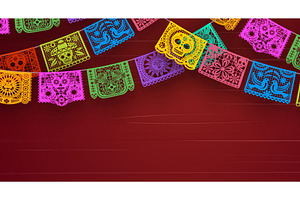 Mexican holiday background, a Seasonal Illustration by Vector Tradition