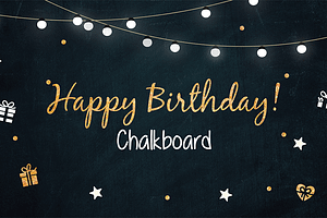 Happy Birthday Chalkboard