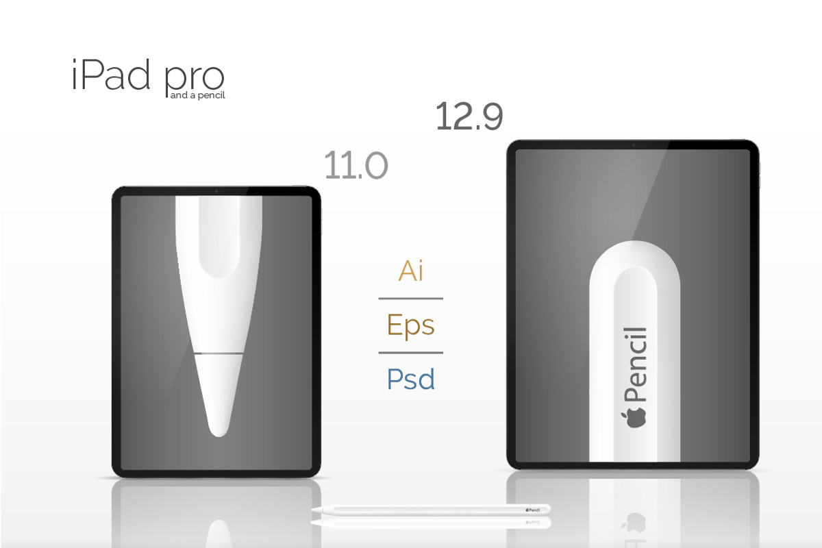 NEW Apple iPad Pro mock up! (PSD+AI), an iPhone Mockup by voin_Sveta (Photo 3 of 12)