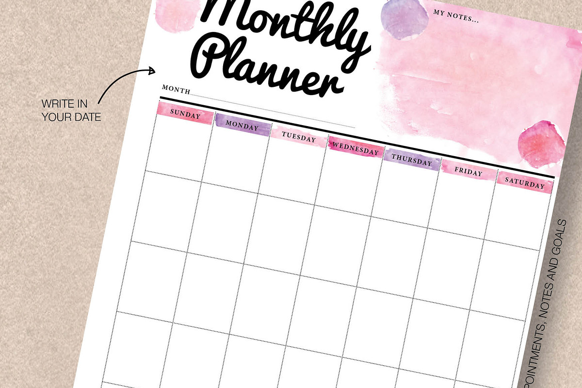 Planner 5 Pack - A4 & A5, a Stationery Template by Stick with Sam (Photo 4 of 4)