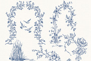 Vintage Swan Lake Clipart Collection, an Animal Illustration by Eyeinspire (Thumbnail 4 of 8)