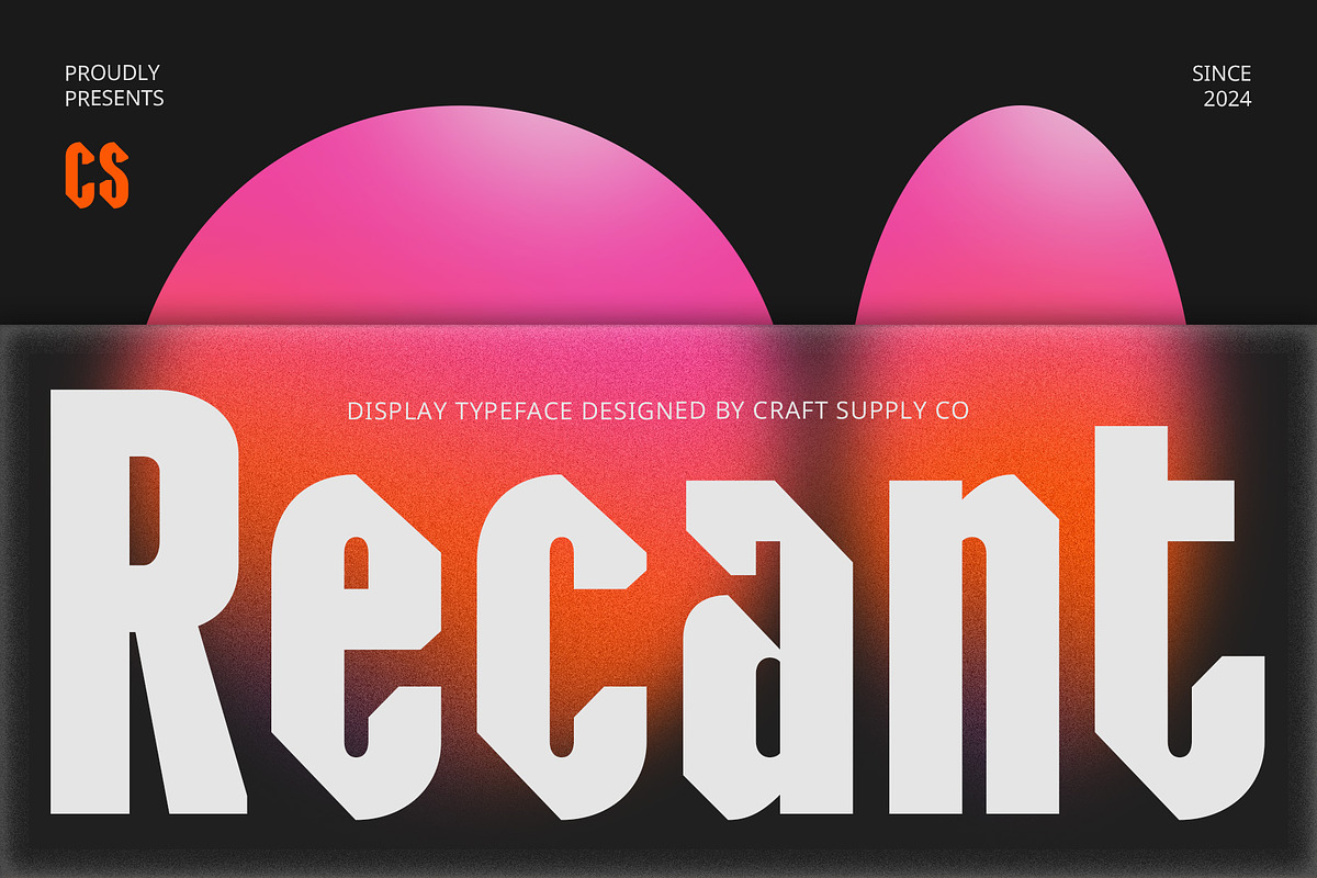 CS Recant – Bold Font, a Sans Serif Font by Craft Supply Co. (Photo 1 of 8)