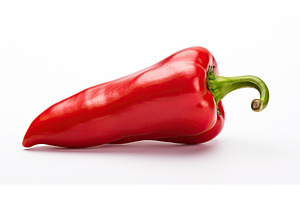 glossy salsa pepper isolated ai, a Food & Drink Photo by pikepicture