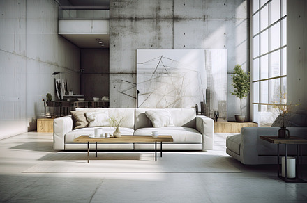 Interior of modern living room with, a Photo by Iftikhar Alam