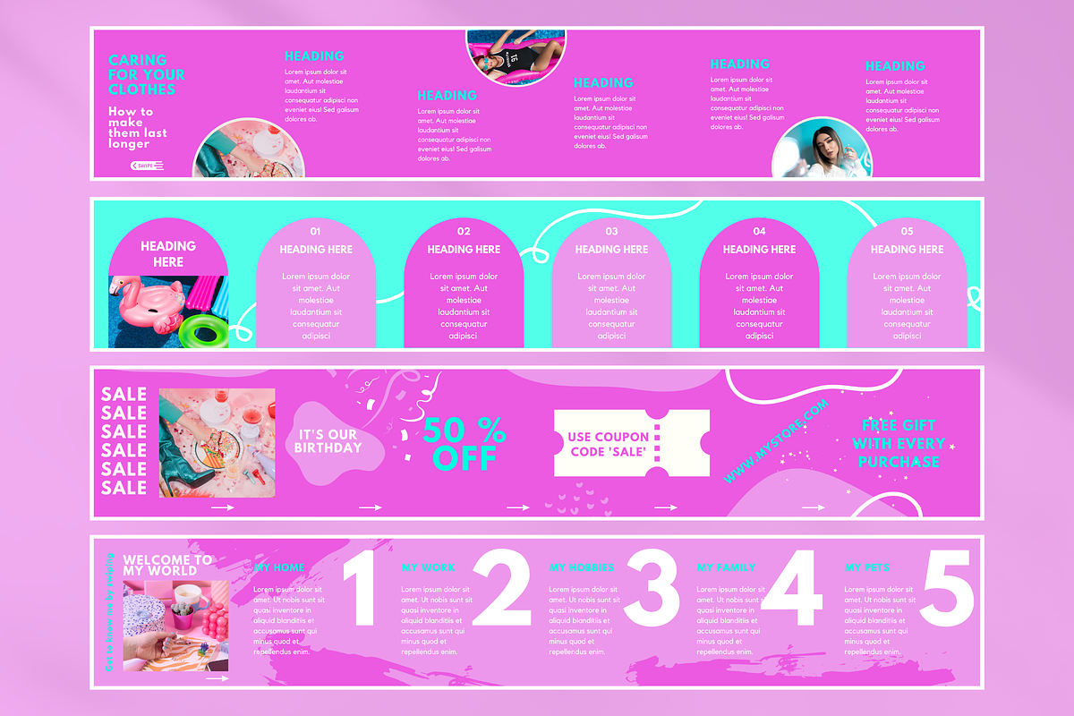 Bold Instagram Carousel Bundle preview 5