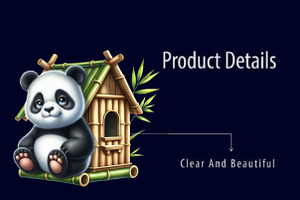 Panda With Bamboo Sublimation PNG