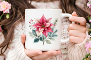 Christmas Flowers Clipart, an Illustration by RobertsArt (Thumbnail 3 of 7)