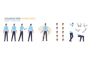 businessman character for animation