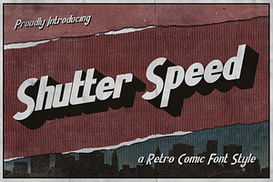 Shutter Speed - Retro Comic Font, a Font by Typefactoryco