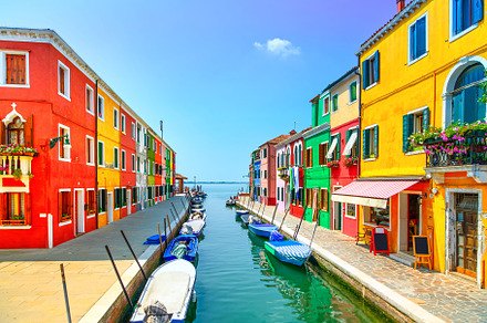 Burano island canal venice italy containing venice, burano, and italy, an Architecture Photo by Stefano Orazzini