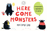 Monster Bundle Kids Illustrations, an Animal Illustration by sceptical cactus (Thumbnail 32 of 39)