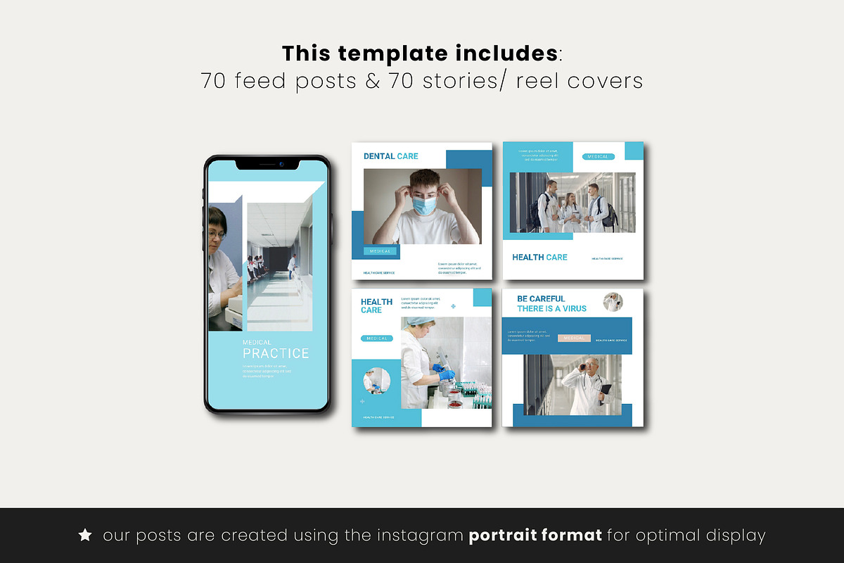 Medical Social Media Canva Templates preview 7