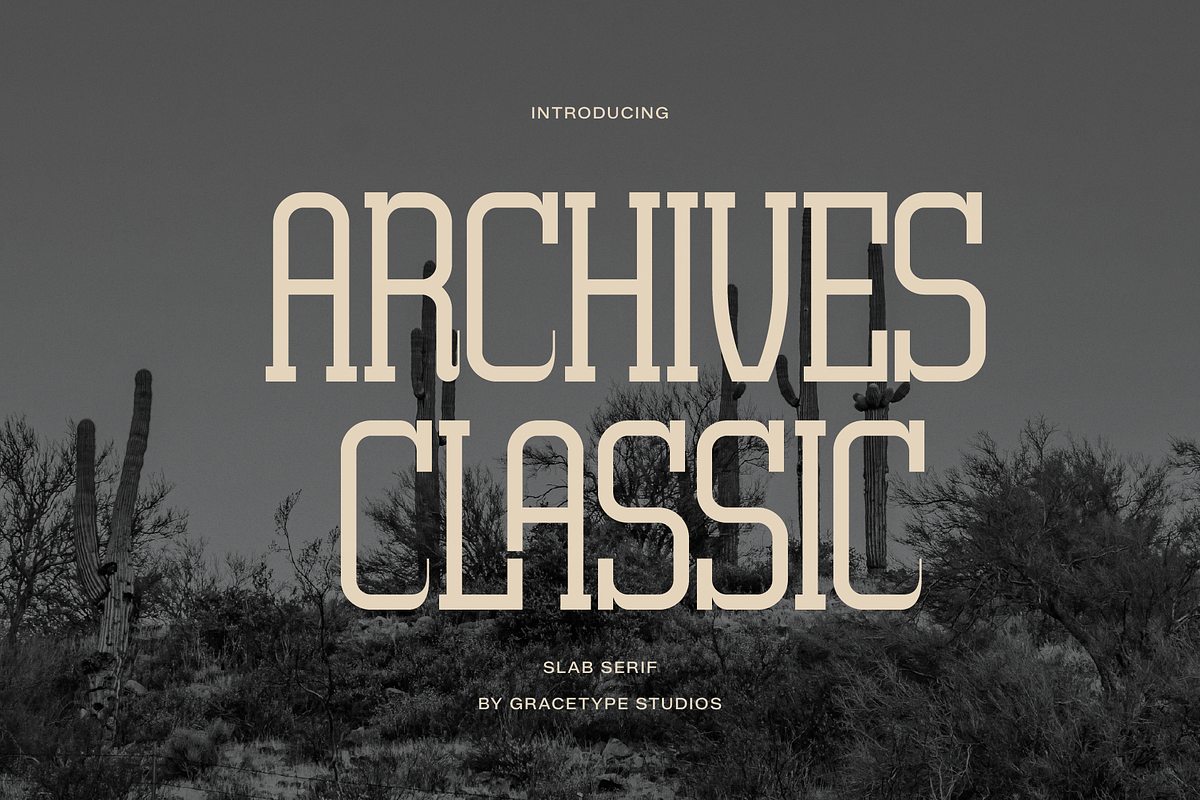 Archives Classic | Slab Serif Font, a Slab Serif Font by gracetype_studio (Photo 1 of 12)