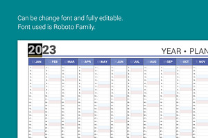 Calendar 2023 Planner Simple Style