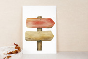 Watercolor wooden flowers clipart PN, an Illustration by Libby Wishes (Thumbnail 2 of 7)