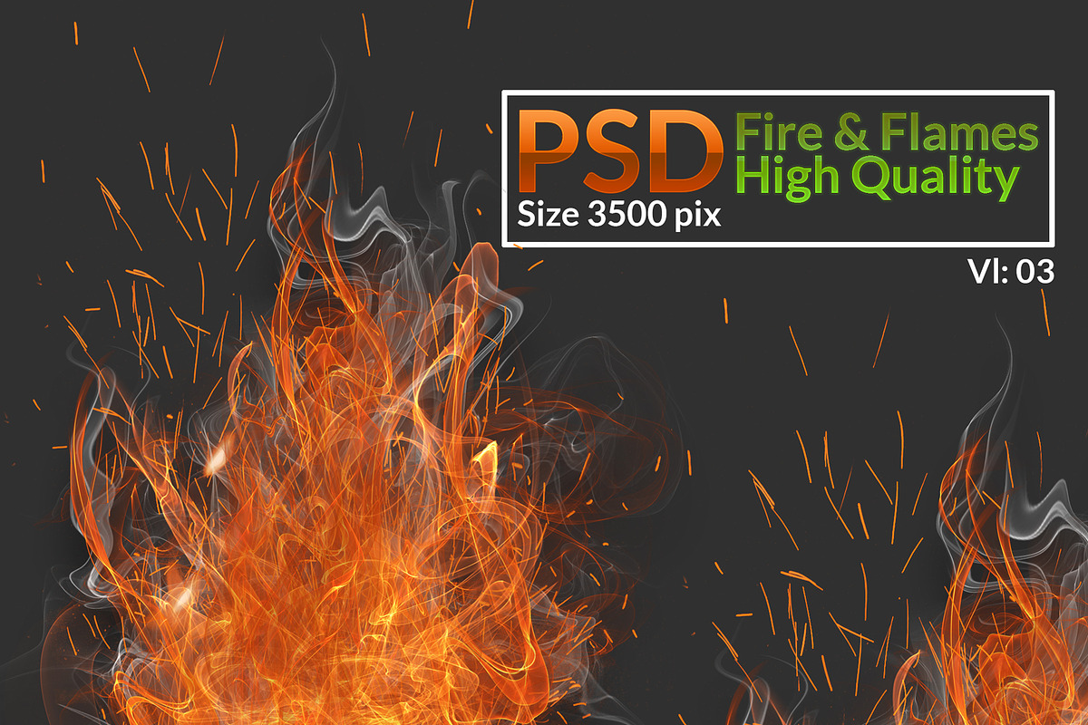 Fire & Smoke PNG Stock Bundle preview 5