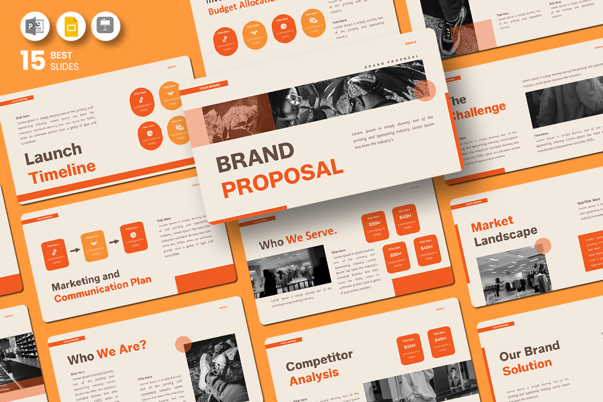 Brand Proposal - Google Slides, a Presentation Template by QR Design Studio (Photo 1 of 3)