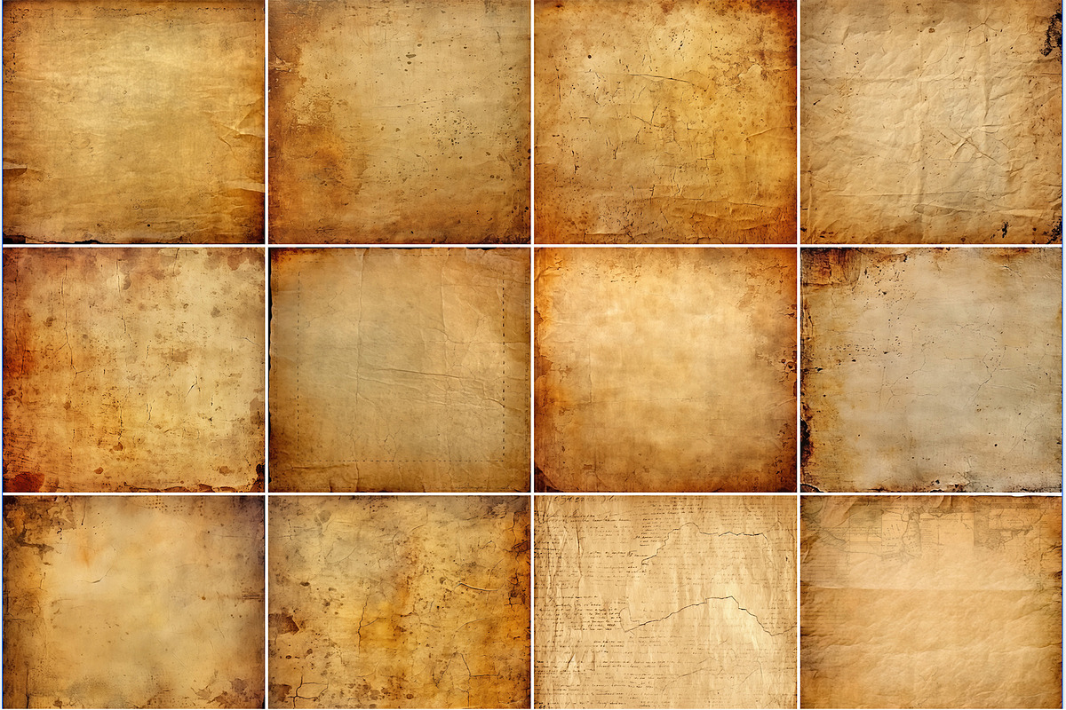 150 Old Vintage Digital Papers, a Texture Graphic by Bilgep_design (Photo 6 of 13)