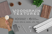 Woodgrain textures. Vector patterns, a Texture Graphic by Lina_Lisichka (Thumbnail 1 of 7)