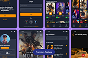 Movie Stream App Mobile UI KIT, an App Template by UICreative (Thumbnail 3 of 4)
