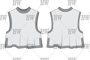 Turtleneck Sweater Tank Fashion Flat, a Shirt Mockup by haydenwentworth (Thumbnail 1 of 3)