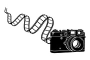 Vintage Camera Film Silhouette, an Object Illustration by yasushie (Thumbnail 7 of 31)