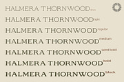 Halmera Thornwood- Serif Font Family, a Serif Font by Setara Langit CreativeStd (Thumbnail 10 of 12)