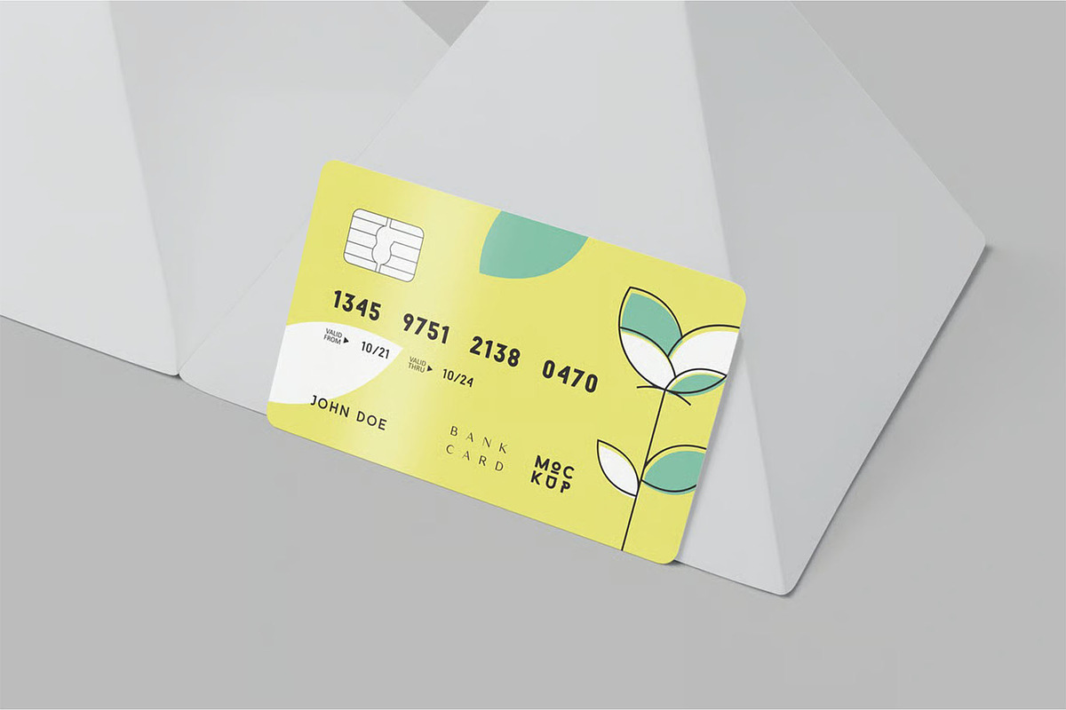 5 Bank Card Mockups, an Advertising Mockup by megostudi0 (Photo 2 of 7)