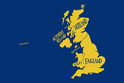 Great Britain. Hand Drawn Maps, an Illustration by Lubov Illustrations Shop (Thumbnail 6 of 10)