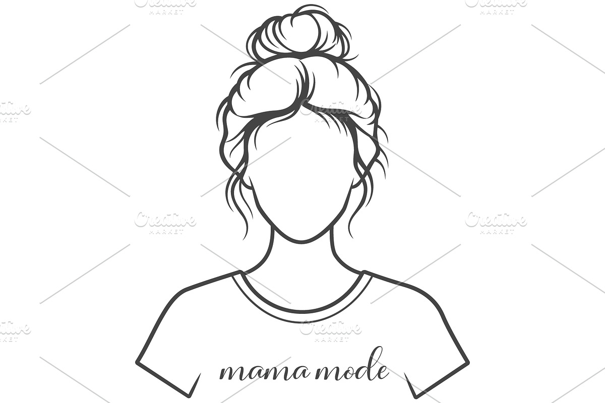 Mama Mode Mother's Day Shirt svg, a Person Illustration by Ghagra (Photo 2 of 7)