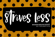 Strives Less, a Script Font by Youngtype.Std (Thumbnail 1 of 5)