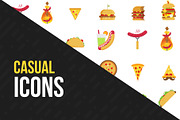 Over 70 Various Logos for Fast Food, a Branding & Logo Template by UX Monster (Thumbnail 6 of 13)
