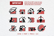 12 Bricklayer Masonry Logo Bundle, a Branding & Logo Template by Guavanaboy (Thumbnail 2 of 3)